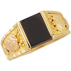 Genuine Black Onyx Men's Ring - by Mt Rushmore